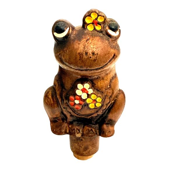 Frogs On A Log Los Angeles California Salt And Pepper Shaker Set Treasure Craft - Picture 8 of 15